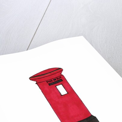 Red Postbox, 2017 by Daisy de Villeneuve