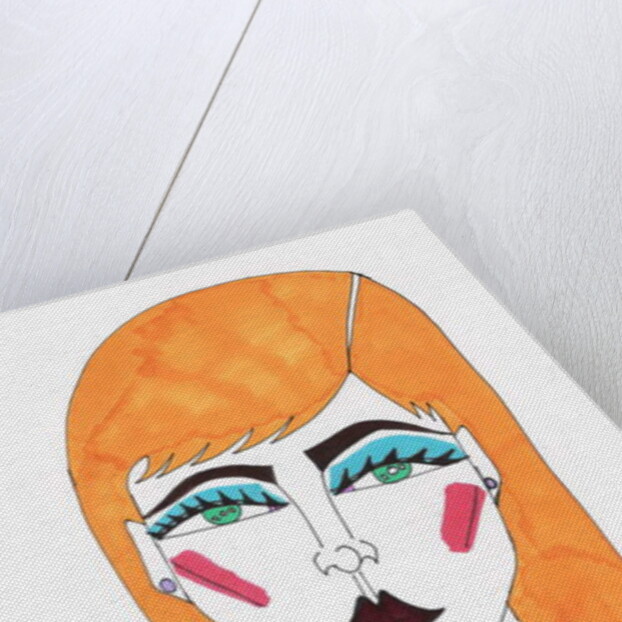 Blonde GirlBlue hair by Daisy de Villeneuve