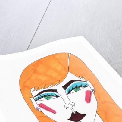 Blonde GirlBlue hair by Daisy de Villeneuve