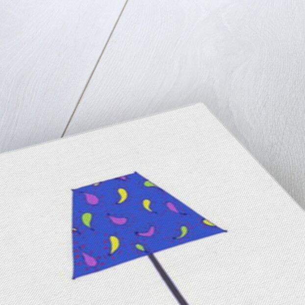 Standing Lamp Blue Shade by Daisy de Villeneuve