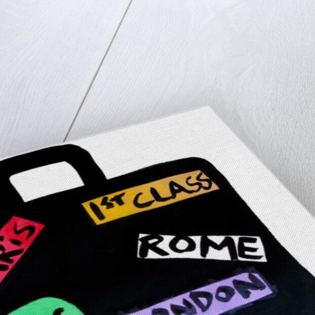 Paris, NYC, London, Rome Suitcase by Daisy de Villeneuve
