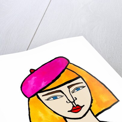 Girl with Beret by Daisy de Villeneuve