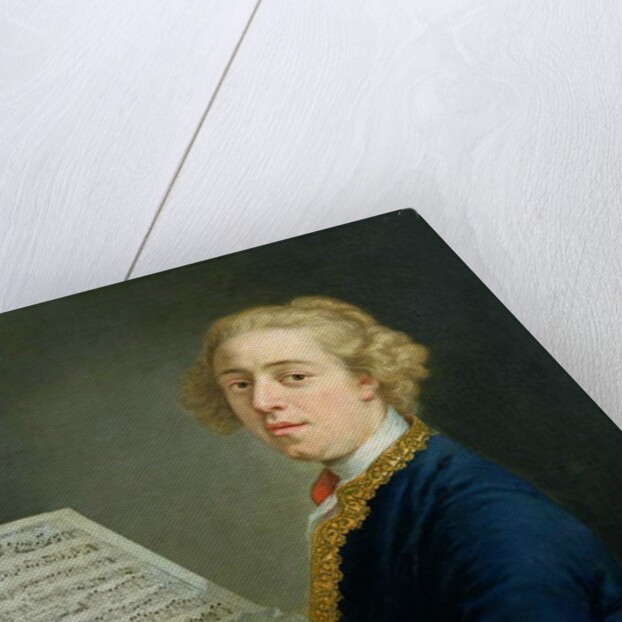 Portrait of Francesco Geminiani, Italian violinist by Andrea Soldi