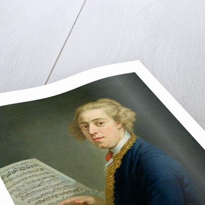 Portrait of Francesco Geminiani, Italian violinist by Andrea Soldi