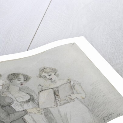 Oratorio performance at the Drury Lane Theatre, part three of a triptych, 1814 by John Nixon