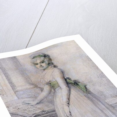 Portrait of a woman by a music stand, 1793 by Richard Cosway