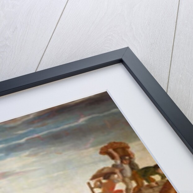 Courtyard with machines for fulling fabrics by Italian School