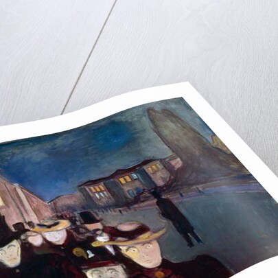 Evening on Karl Johan, 1892 by Edvard Munch