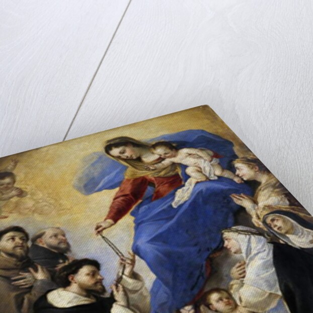 Our Lady of the Rosary, 1657, by Luca Giordano by Luca Giordano