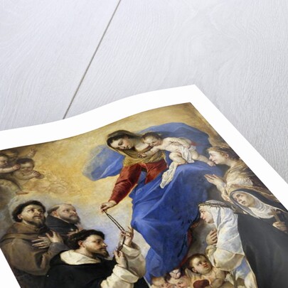 Our Lady of the Rosary, 1657, by Luca Giordano by Luca Giordano