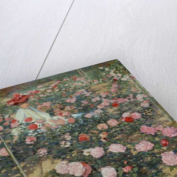 Mrs Ojetti in the rose garden, 1907 by Oscar Ghiglia