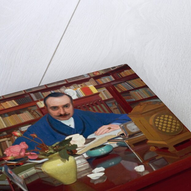 The writer and art critic Ugo Ojetti in the study, 1909-1910, by Oscar Ghiglia by Oscar Ghiglia