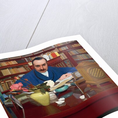 The writer and art critic Ugo Ojetti in the study, 1909-1910, by Oscar Ghiglia by Oscar Ghiglia