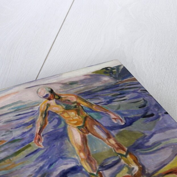 Bathing man, 1918 by Edvard Munch