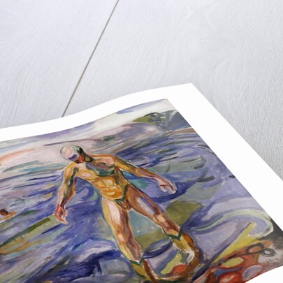Bathing man, 1918 by Edvard Munch