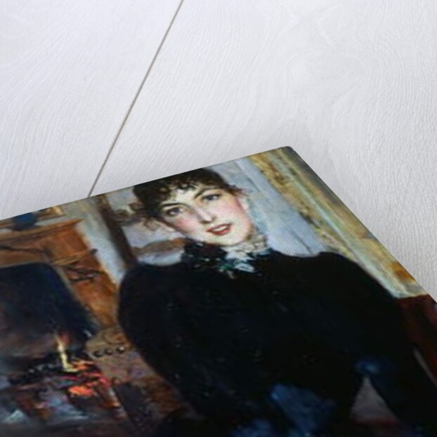 Alaide Banti at the fireplace by Giovanni Boldini