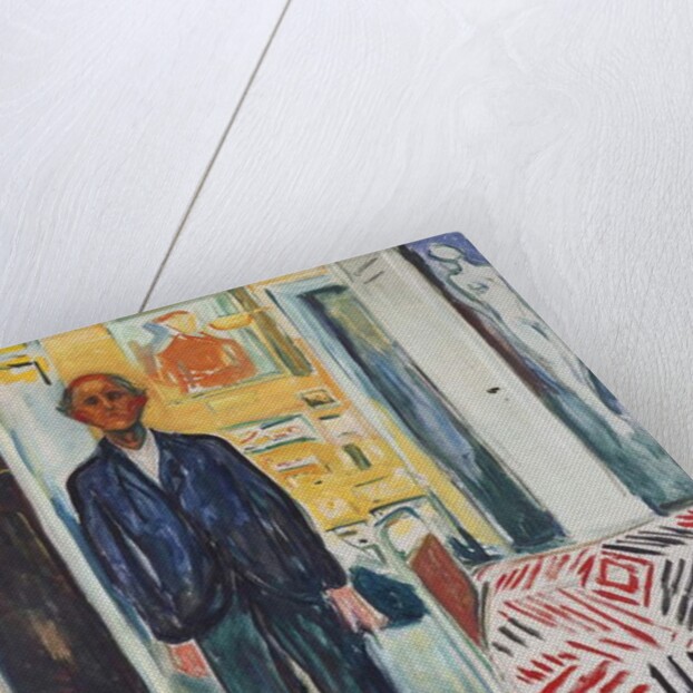 Self-portrait, Between the Clock and the Bed, 1940-1942 by Edvard Munch