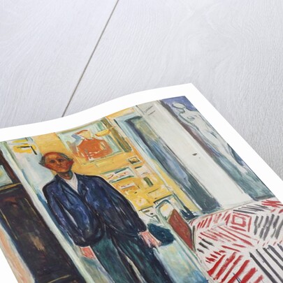 Self-portrait, Between the Clock and the Bed, 1940-1942 by Edvard Munch