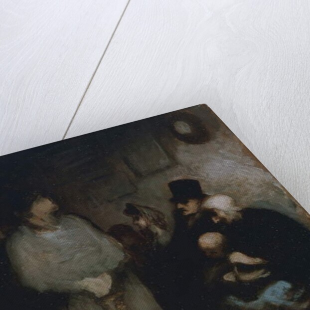 The waiting room, 1850 by Honore Daumier