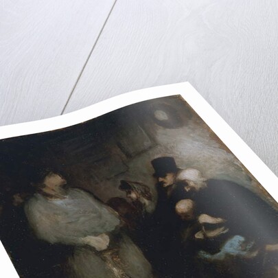 The waiting room, 1850 by Honore Daumier