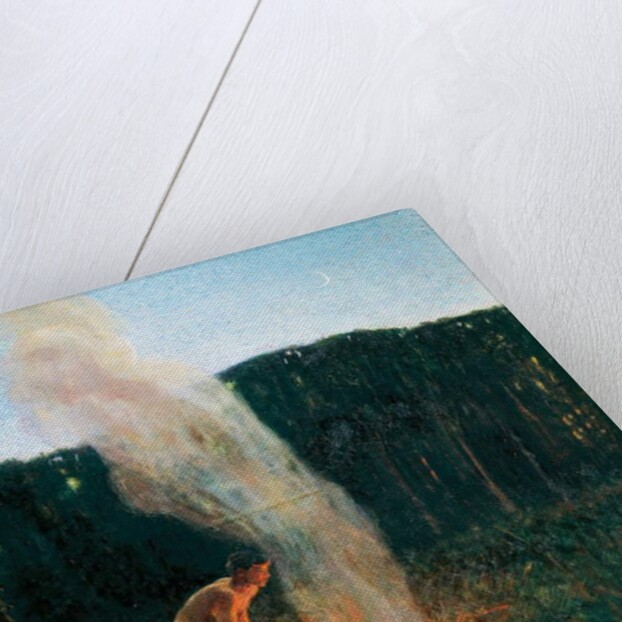 Column of smoke, 1900, by Plinio Nomellini by Plinio Nomellini