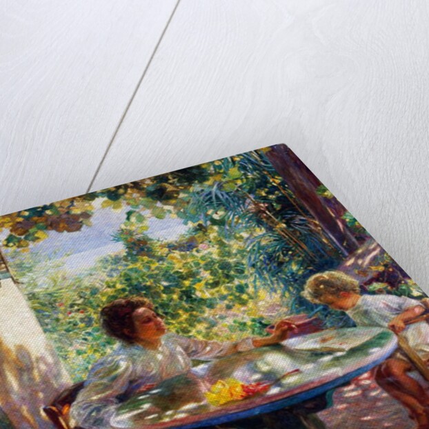 Early reading, 1916 by Plinio Nomellini