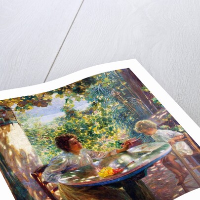 Early reading, 1916 by Plinio Nomellini