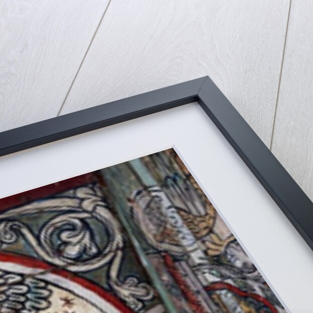 Adam and Eve in Garden of Eden, decoration from Al Stavkirke, Norway by school Scandinavian