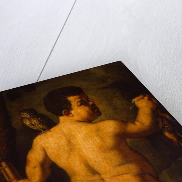 Double portrait of the dwarf Morgante: full view from behind by Agnolo di Cosimo Bronzino