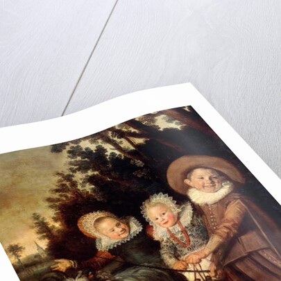 Three children with goat cart, c.1620 by Frans Hals