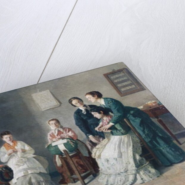 School for blind lace makers, 1872 by Gioacchino Toma