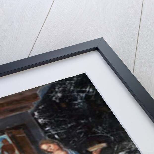 Benedict tells the monks where and when they ate while they were outside the Monastery by Luca Signorelli