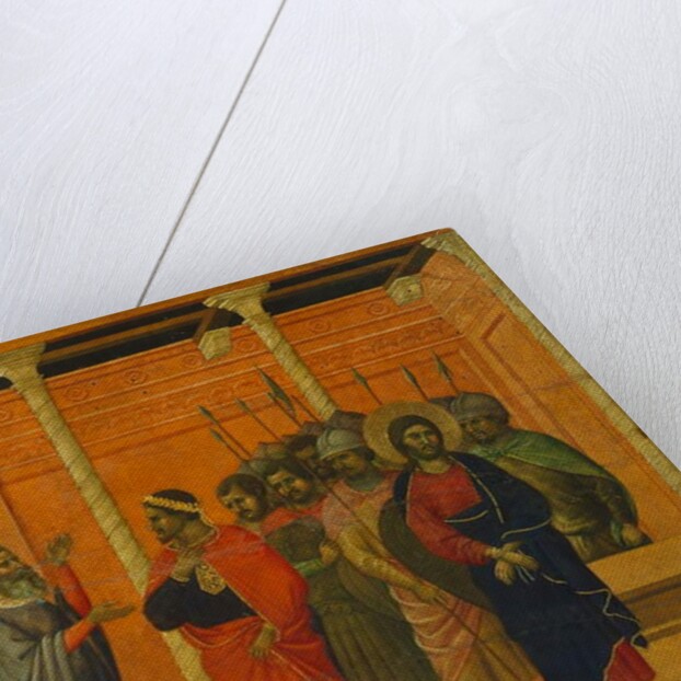 Altarpiece: Christ accused by the Pharisees by Duccio di Buoninsegna