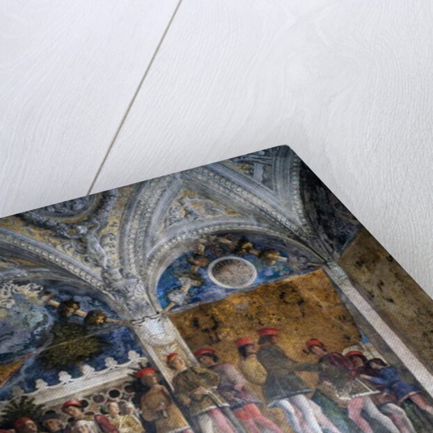 Ludovico Gonzaga, Marsilio Andreasi, Barbara of Brandenburg with her daughter Paula and Rodolfo Gonzaga, 1465-1474 by Andrea Mantegna