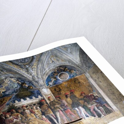 Ludovico Gonzaga, Marsilio Andreasi, Barbara of Brandenburg with her daughter Paula and Rodolfo Gonzaga, 1465-1474 by Andrea Mantegna