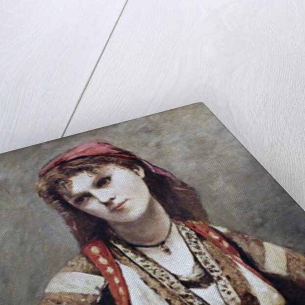 Portrait of Christine Nilson, or The Bohemian with a Mandolin, 1874 by Jean Baptiste Camille Corot