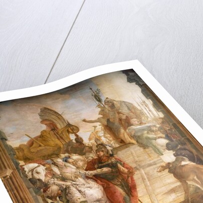 The Meeting of Marc Anthony and Cleopatra, detail, 1746-1747 by Simone II Baschenis