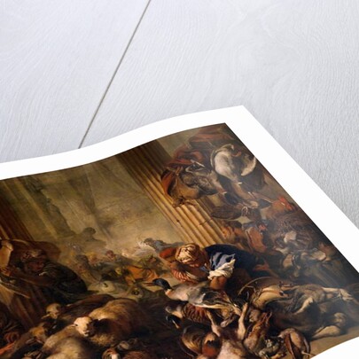 Christ driving traders from Temple, 1645-1655 by Giovanni Benedetto Castiglione