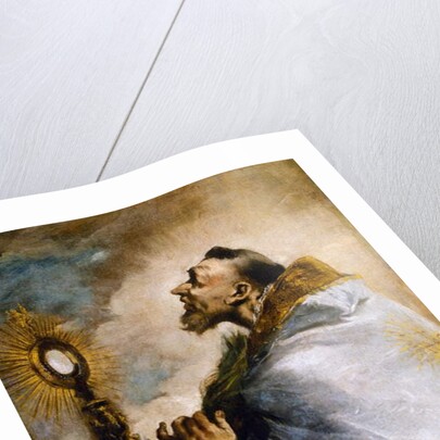 Saint in adoration of Holy Eucharist or Saint Norbert in ecstasy, 1740 by Francesco Guardi