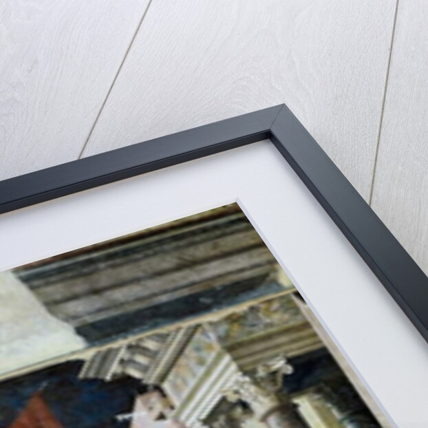 Transportation of Saint Christopher beheaded body by Andrea Mantegna