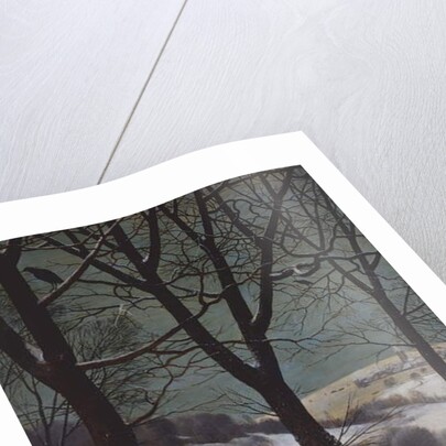 Hunters in snow, 1565, detail by Pieter the Elder Bruegel