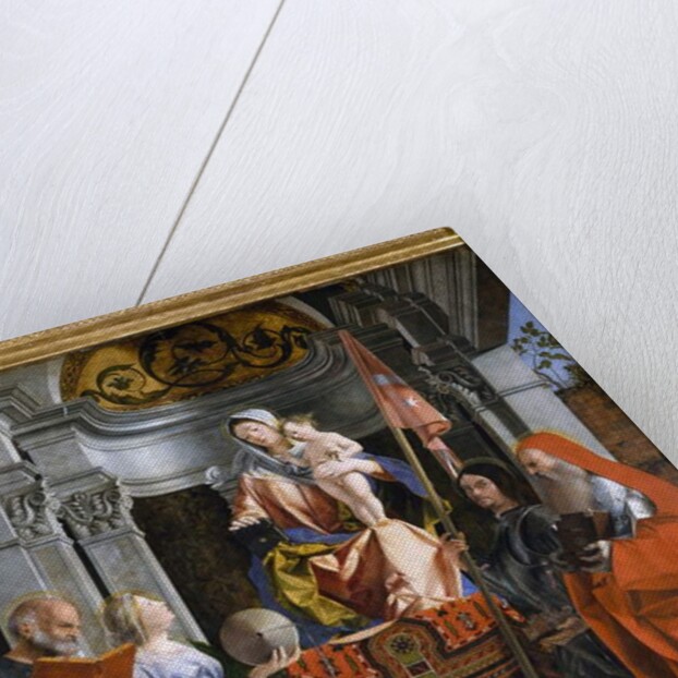 Madonna with Child and Saints, detail from Santa Cristina al Tiverone Altarpiece, 1505 by Lorenzo Lotto