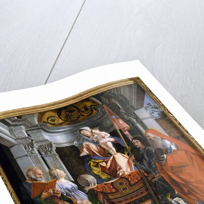 Madonna with Child and Saints, detail from Santa Cristina al Tiverone Altarpiece, 1505 by Lorenzo Lotto