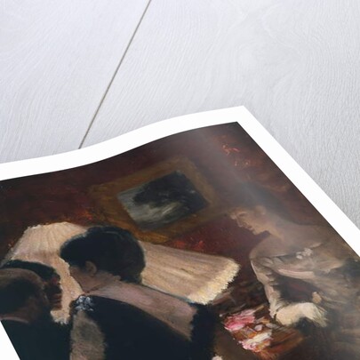 Around the lampshade, 1883 by Giuseppe or Joseph de Nittis