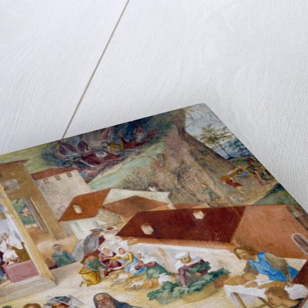 Soldiers, common people and market by Lorenzo Lotto