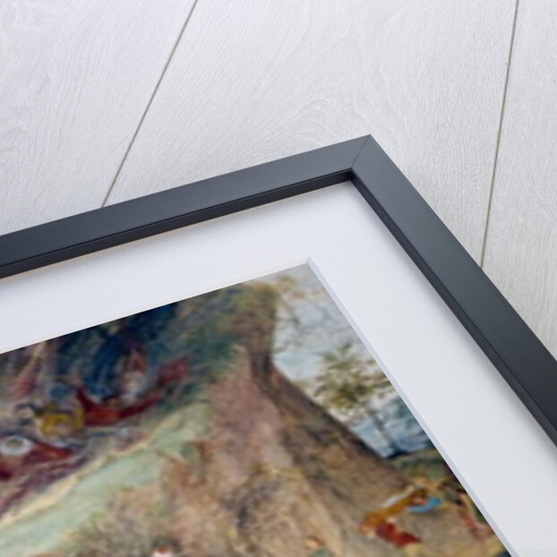 Soldiers, common people and market by Lorenzo Lotto