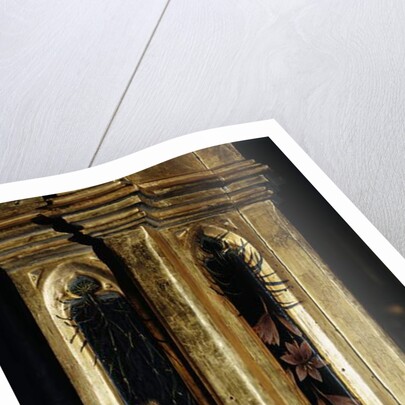 Adoration of the Magi detail of frame, 1423 by Gentile da Fabriano