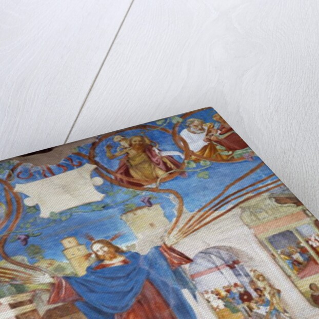 Jesus Christ, detail of the Martyrdom of Saint Barbara by Lorenzo Lotto