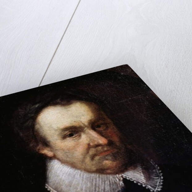 Portrait of Michael Drayton, English poet and playwright, 1628 by English School