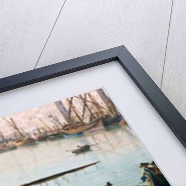 Third view of Toulon, view of old port from the side of the food stores, detail by Claude Joseph Vernet